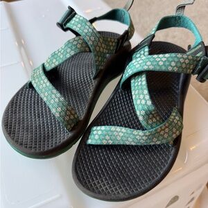 Chaco Kids Sandals - Teal and Black